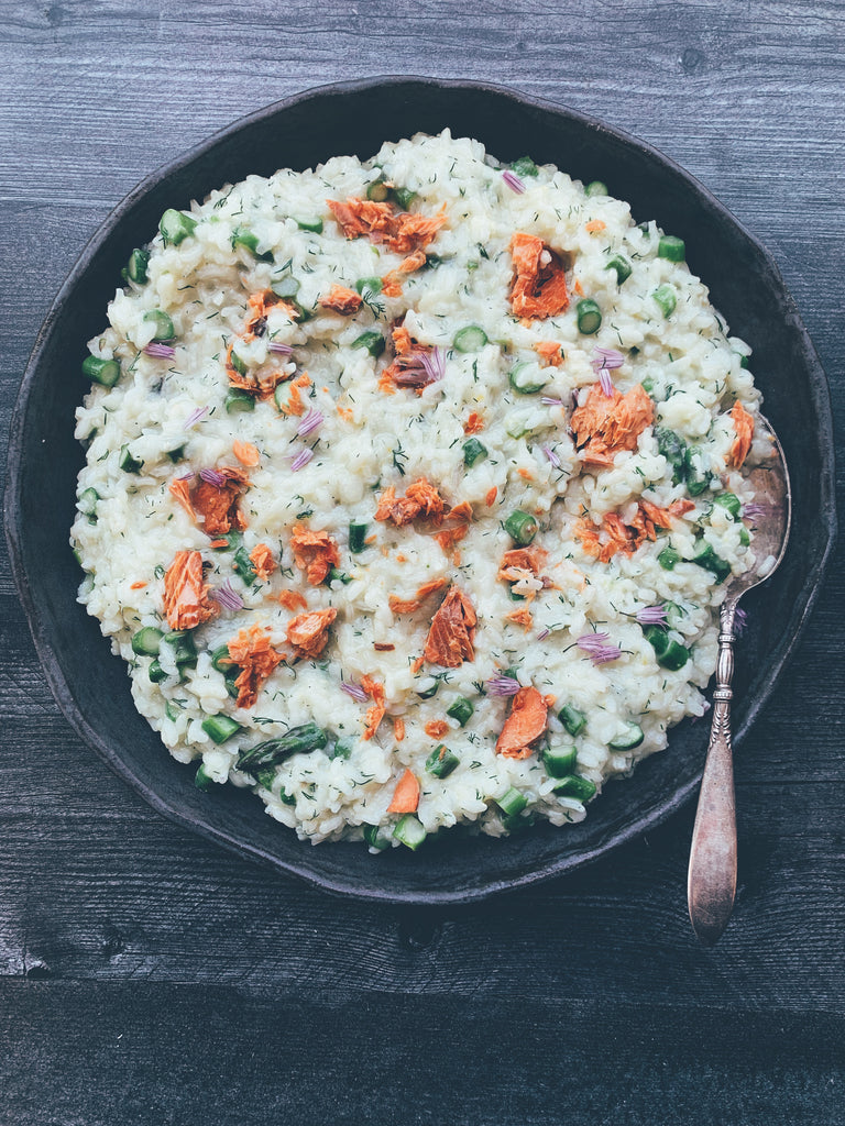 Smoked Salmon and Asparagus Risotto