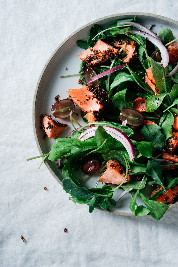 Fennel Crusted Salmon Salad