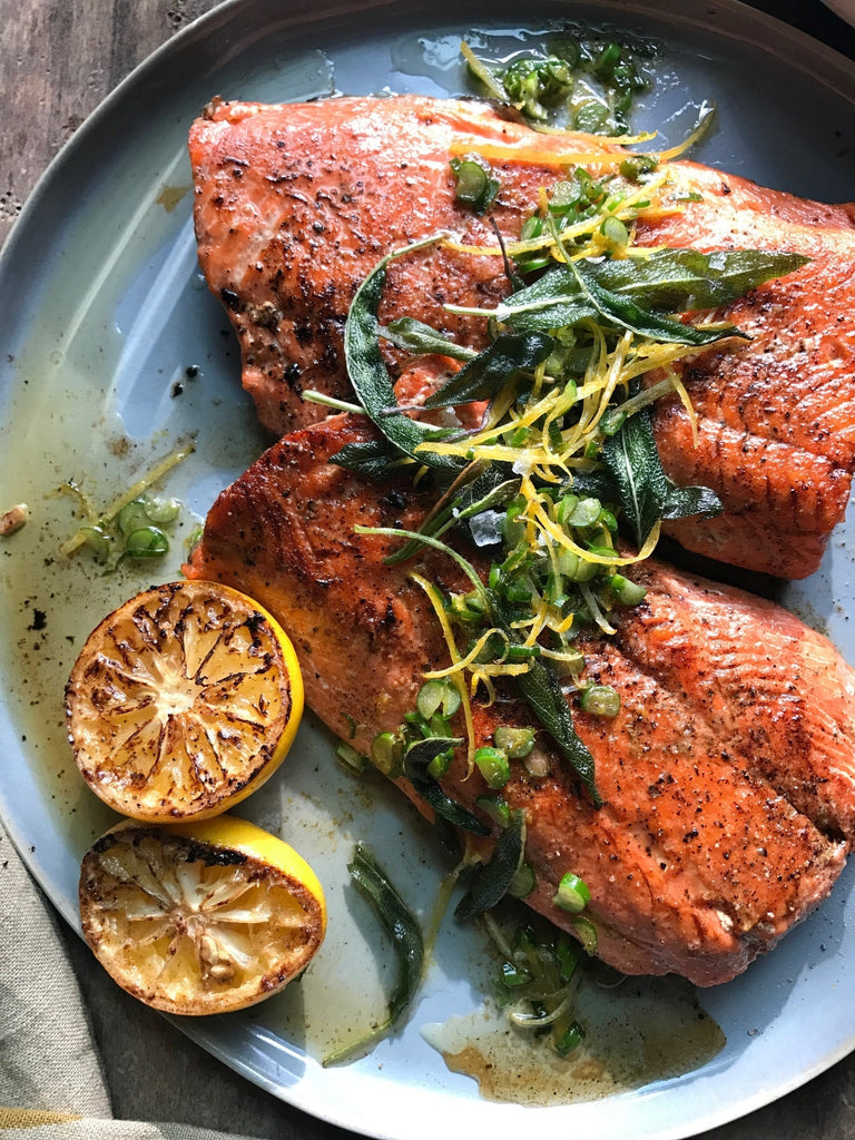 Wild Salmon & Fried Sage Gremolata