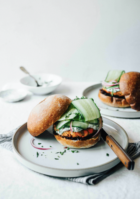 Salmon Burgers with Lemongrass and Ginger