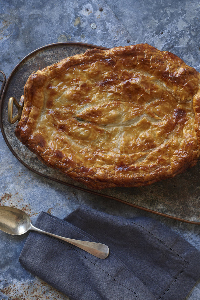 Smoked Salmon & Wild Shrimp Puff Pastry Pie