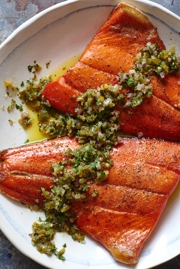 Broiled Salmon with Chermoula