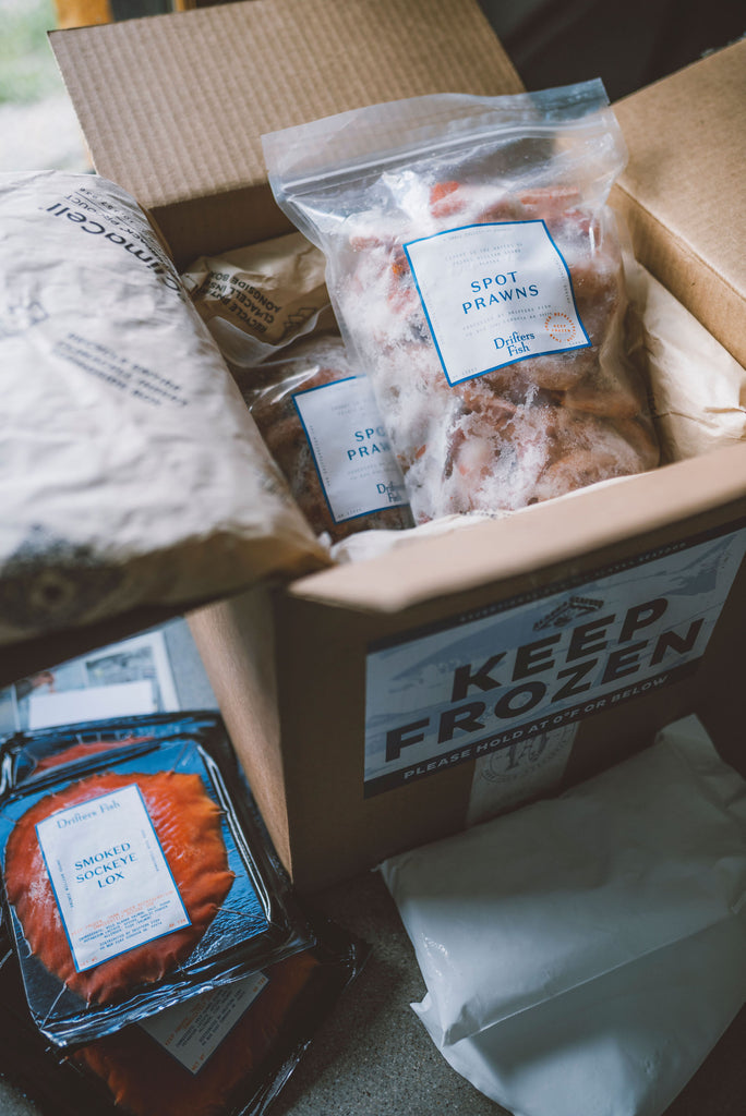 Wild Alaska Salmon & Spot Prawns (Small Box)